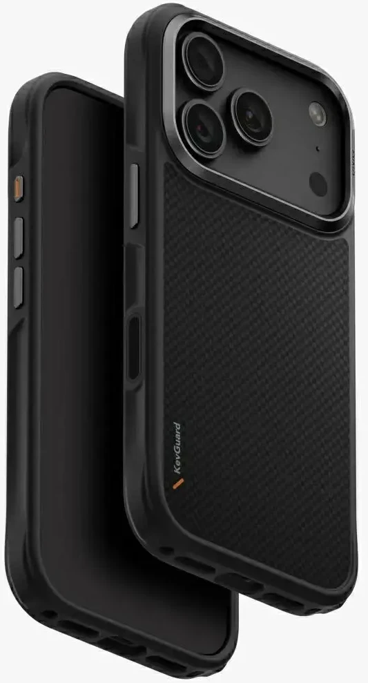 UNIQ Keva dėklas, skirtas iPhone 18 Pro / 17 Pro, Magclick Charging, juodos spalvos