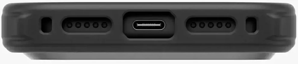 UNIQ Keva dėklas, skirtas iPhone 18 Pro / 17 Pro, Magclick Charging, juodos spalvos