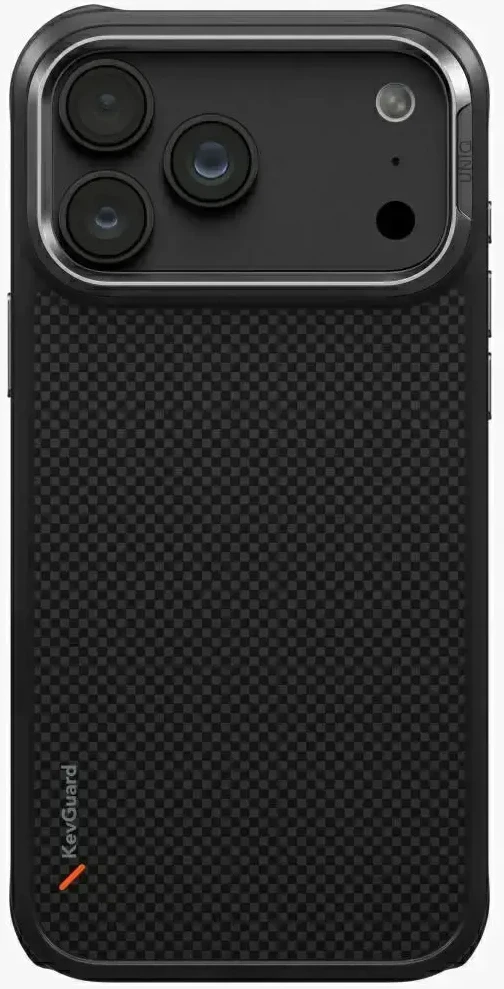 Dėklas UNIQ Keva, skirtas iPhone 18 Pro Max / 17 Pro Max, Magclick Charging, juodos spalvos