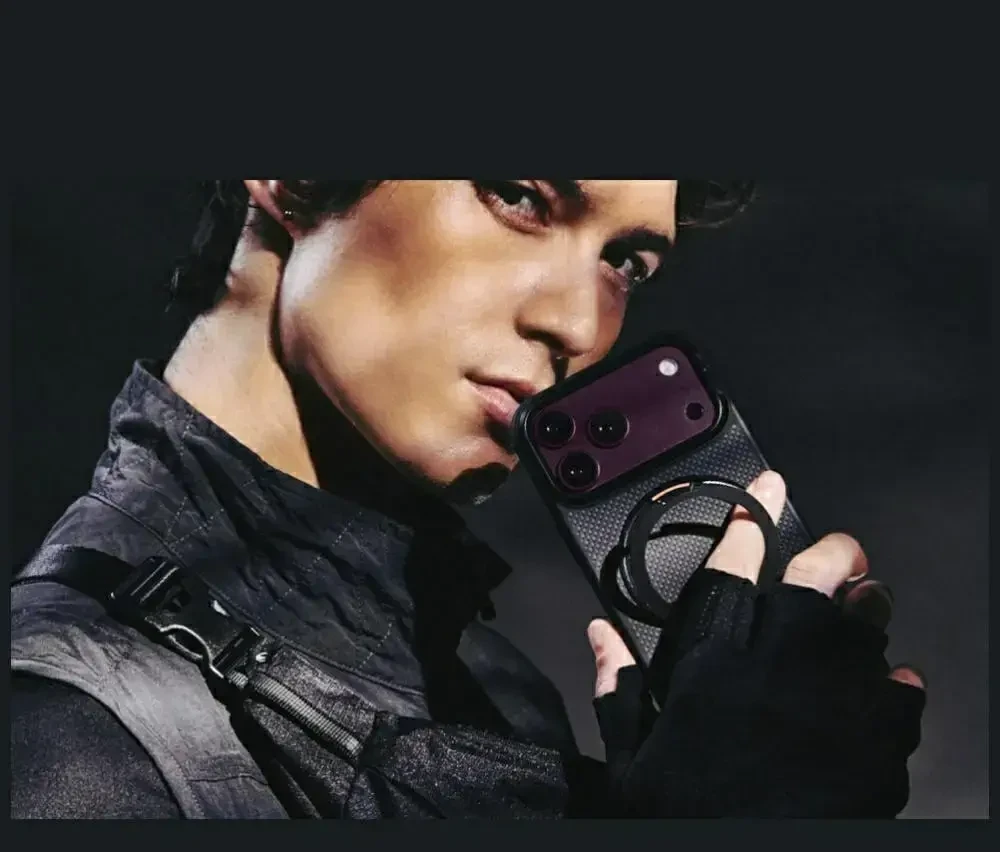Dėklas UNIQ Keva Mov, skirtas iPhone 18 Pro / iPhone 17 Pro, Magclick Charging, juodos spalvos