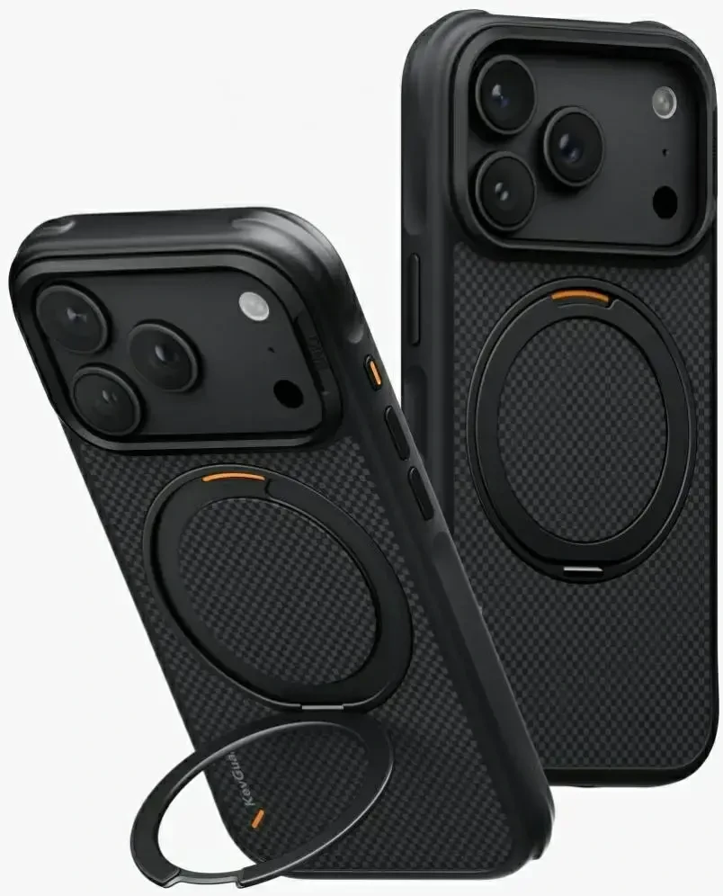 Dėklas UNIQ Keva Mov, skirtas iPhone 18 Pro / iPhone 17 Pro, Magclick Charging, juodos spalvos