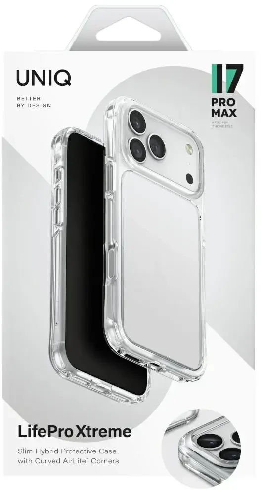 UNIQ Lifepro Xtreme Dėklas iPhone 17 Pro Max skaidrus