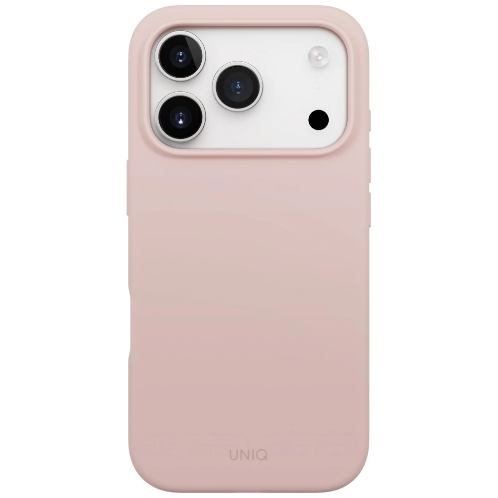 UNIQ Lino Dėklas Apple iPhone 17 Pro Magclick Charging rožinės spalvos