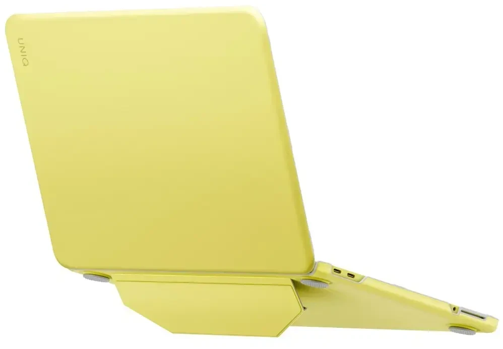 Dėklas UNIQ Lyden Versa skirtas MacBook Neo geltonos spalvos