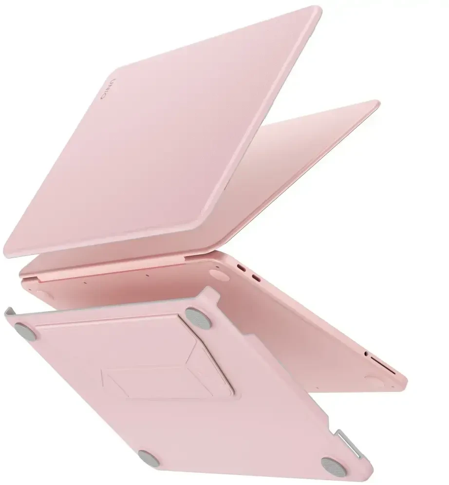 Dėklas UNIQ Lyden Versa skirtas MacBook Neo rožinės spalvos
