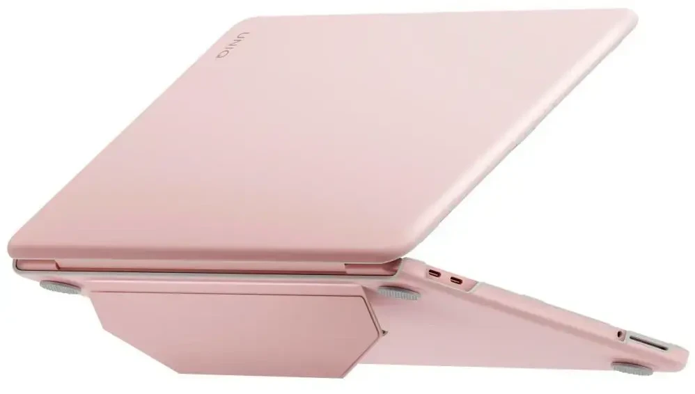 Dėklas UNIQ Lyden Versa skirtas MacBook Neo rožinės spalvos
