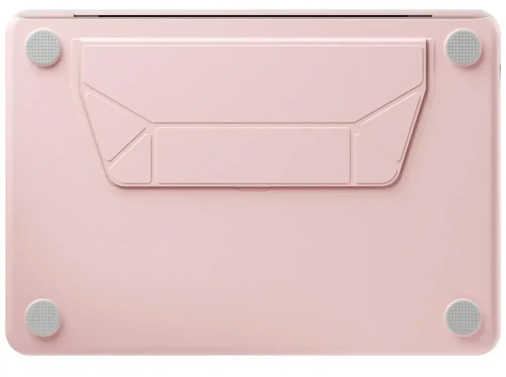 Dėklas UNIQ Lyden Versa skirtas MacBook Neo rožinės spalvos
