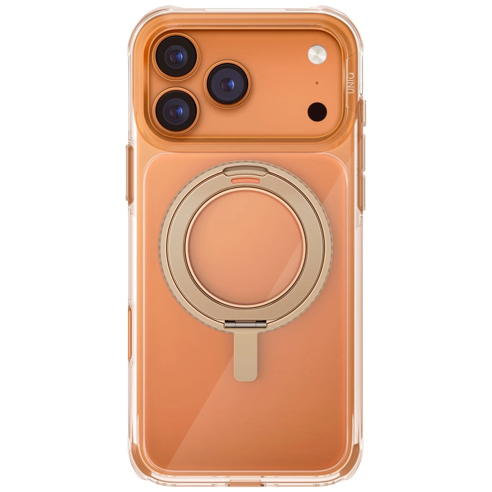 UNIQ Swivix dėklas skirtas Apple iPhone 17 Pro Max 360 Rotating Kickstand Gold