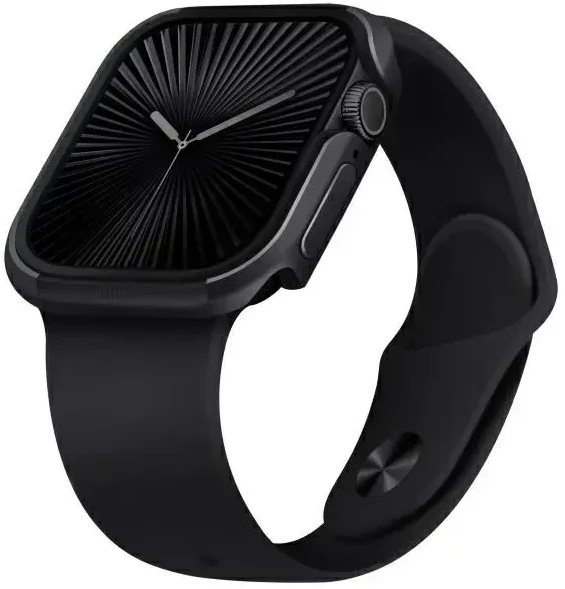 Dėklas UNIQ Valencia case Apple Watch Series 46mm midnight juodas