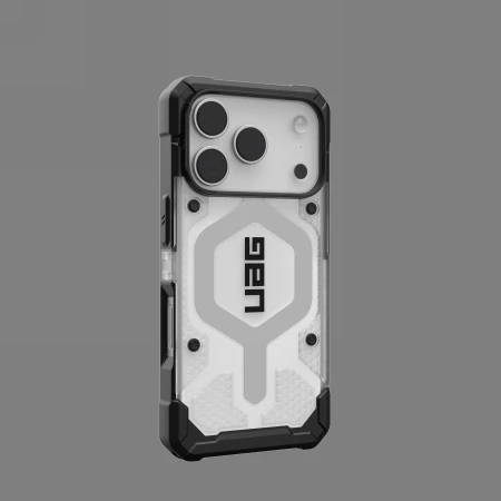 Urban Armor Gear Dėklas UAG Pathfinder Clear Magsafe,Ice/Sidabrinis - iPhone 17 Pro