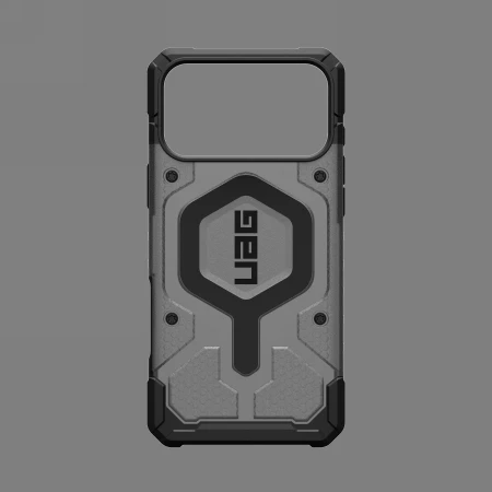 Dėklas Urban Armor Gear UAG Pathfinder Clear Magsafe, Ash/Juodas - iPhone 17 Pro Max