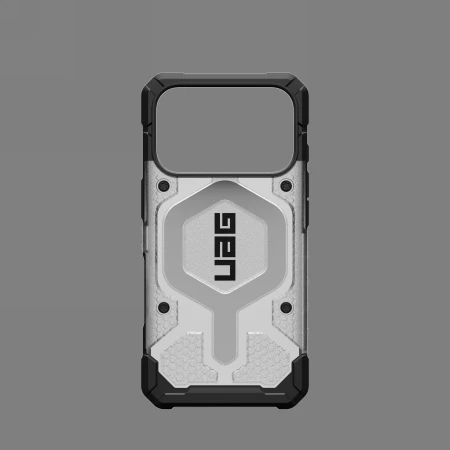 Urban Armor Gear Dėklas UAG Pathfinder Clear Magsafe,Ice/Sidabrinis - iPhone 17 Pro
