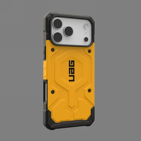 Dėklas „Urban Armor Gear“ „UAG Pathfinder Magsafe“, „Heritage Geltona“ – „iPhone 17 Pro Max“