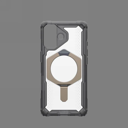 UAG Urban Armor Gear dėklas PLASMA XTE, suderinamas su „MagSafe“, skirtas IPHONE 17, pelenų / titano spalvos