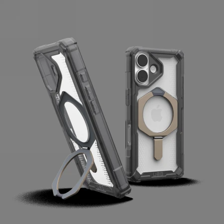 UAG Urban Armor Gear dėklas PLASMA XTE, suderinamas su „MagSafe“, skirtas IPHONE 17, pelenų / titano spalvos