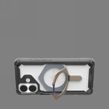 UAG Urban Armor Gear dėklas PLASMA XTE, suderinamas su „MagSafe“, skirtas IPHONE 17, pelenų / titano spalvos
