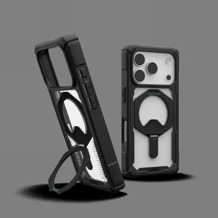Urban Armor Gear UAG Plasma XTE MagSafe dėklas, skirtas iPhone 17 Pro – skaidrus, juodas