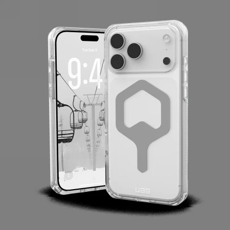 Dėklas „Urban Armor Gear“ UAG „Plyo Magsafe“, „Ice“/„Sidabrinis“ – „iPhone 17 Pro Max“