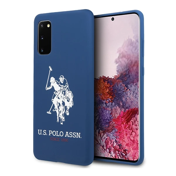 Dėklas Us Polo Assn US Polo USHCS62SLHRNV S20 G980 mėlynos spalvos Silicone Collection
