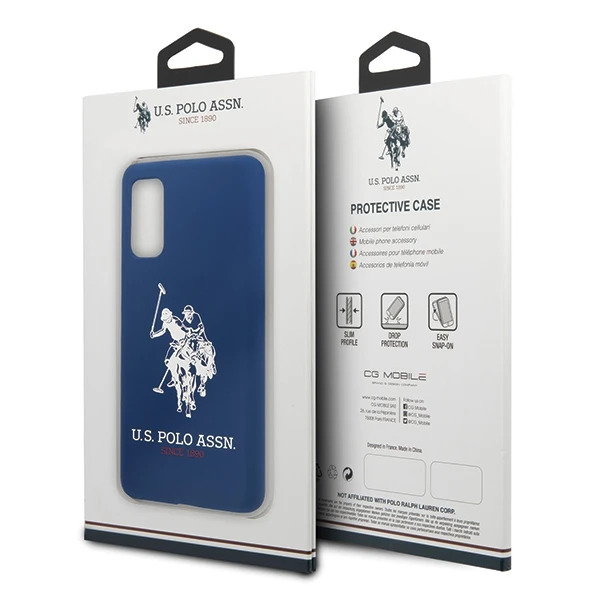 Dėklas Us Polo Assn US Polo USHCS62SLHRNV S20 G980 mėlynos spalvos Silicone Collection