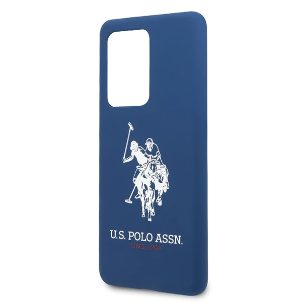 Dėklas Us Polo Assn US Polo USHCS69SLHRNV S20 Ultra G988 mėlynos spalvos silikoninė kolekcija