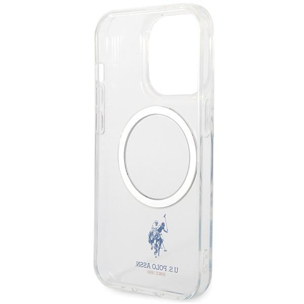 Us Polo Assn US Polo USHMP15LUCIT Apple iPhone 15 Pro 6.1" dėklas telefonui skaidrus MagSafe Collection