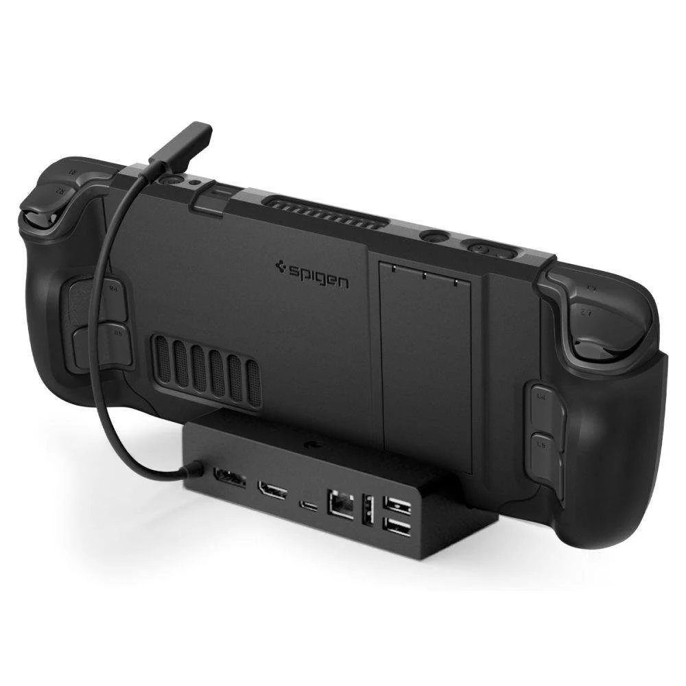 Spigen Thin Fit with Kick Stand, juodos spalvos – Steam Deck