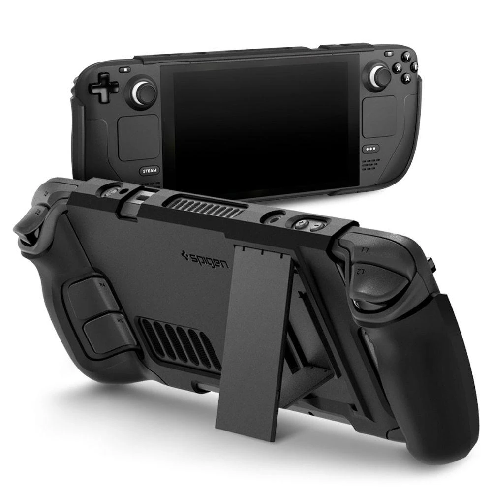 Spigen Thin Fit with Kick Stand, juodos spalvos – Steam Deck