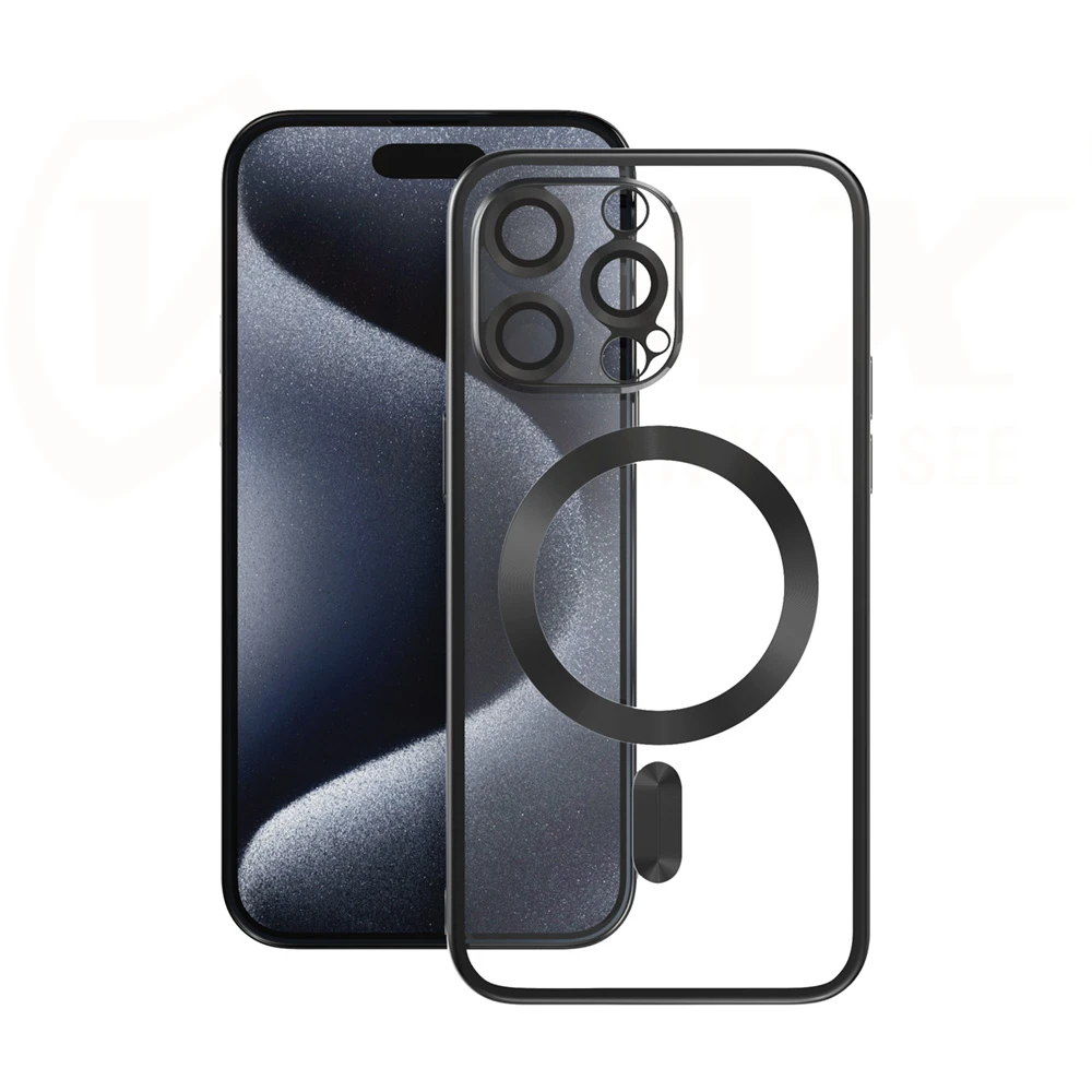 Vmax Galvaninis Mag TPU dėklas skirtas iPhone 14 Pro Max 6,7" juodas