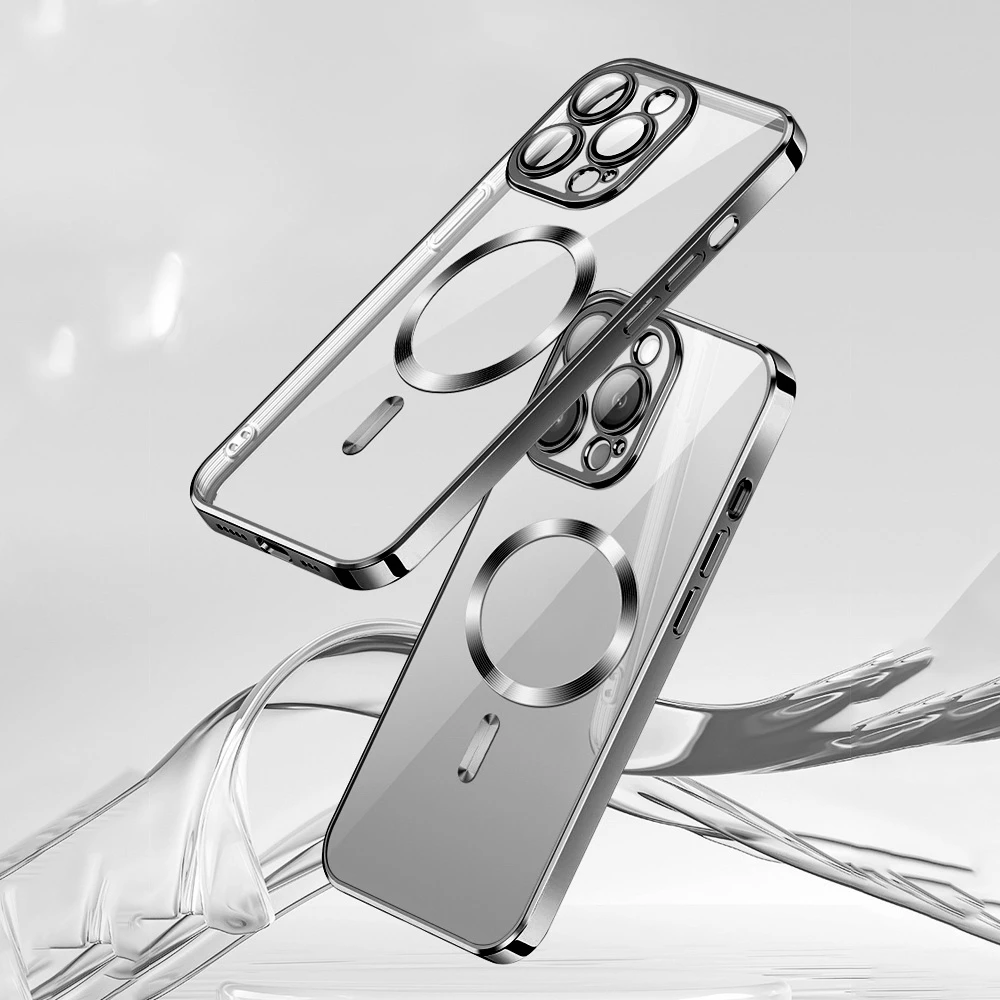 Vmax Galvaninis Mag TPU dėklas skirtas iPhone 14 Pro Max 6,7" juodas