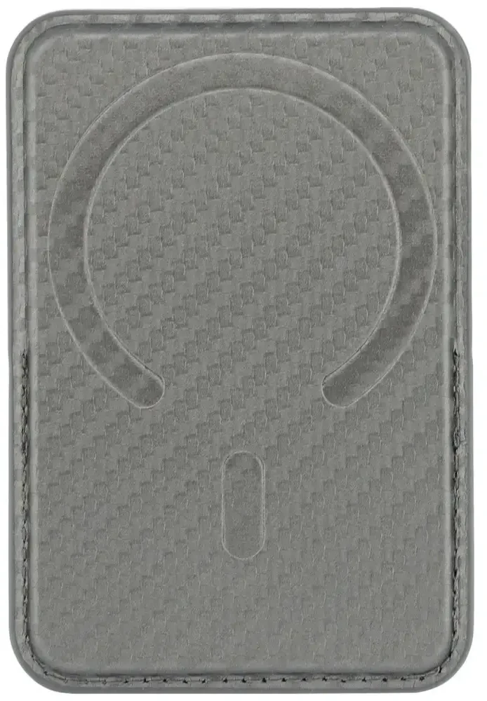 Dėklas Portfel BMW M Carbon Metal Logos MagSafe antracito