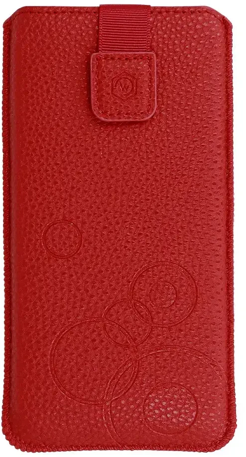 Dėklas WONDER Deko maišelis telefonui (Dydis XXL) Samsung S23 Ultra/S22 Ultra/M33/M23/A14 5G/Xiaomi Redmi 12C raudonos spalvos