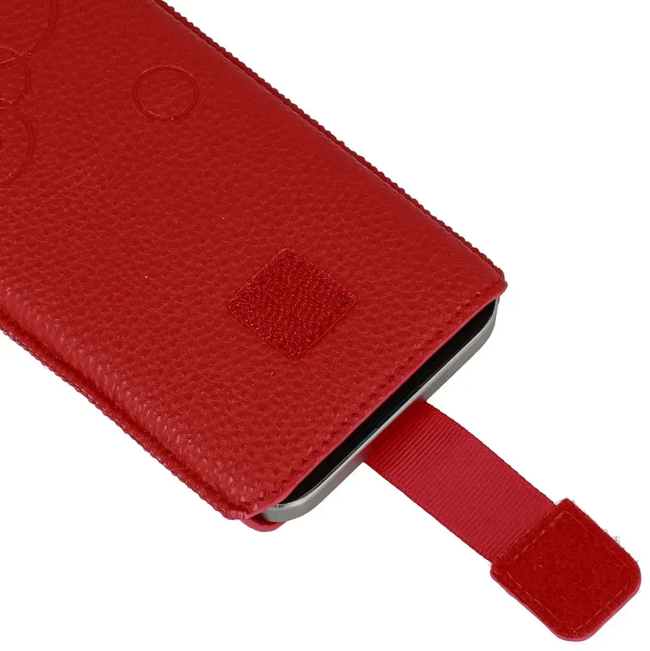 Dėklas WONDER Deko maišelis telefonui (Dydis XXL) Samsung S23 Ultra/S22 Ultra/M33/M23/A14 5G/Xiaomi Redmi 12C raudonos spalvos