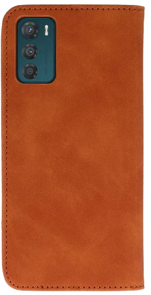 Wonder Prime dėklas skirtas Motorola Moto G42 rudos spalvos