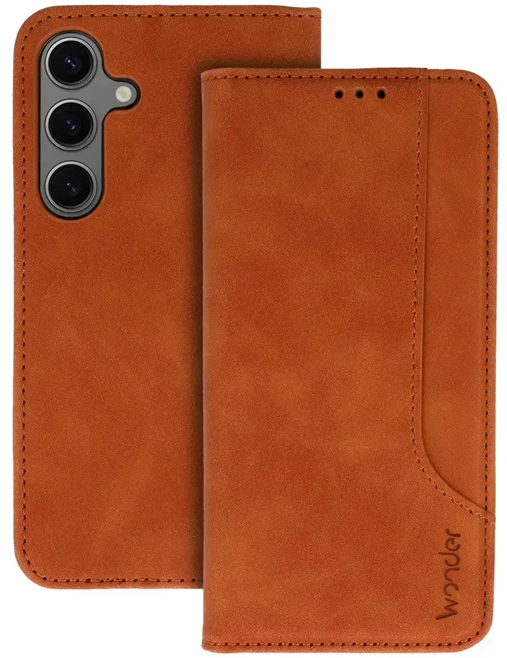 Wonder Prime dėklas skirtas Xiaomi Redmi Note 12 Pro Plus rudos spalvos
