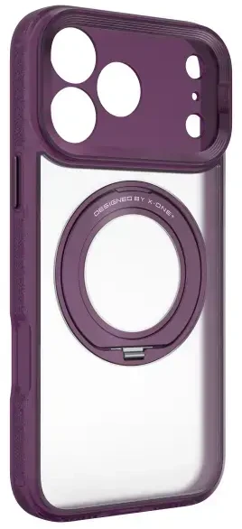 Dėklas X-ONE Dropguard 2S (stand edition) compatible with MagSafe for iPhone 18 Pro Max / 17 Pro Max dark cherry