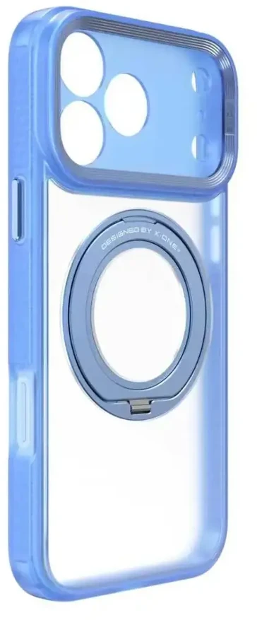 Dėklas X-ONE Dropguard 3S Shock Dominator compatible with MagSafe for iPhone 18 Pro / 17 Pro light mėlynas