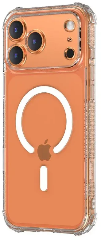 Dėklas X-ONE Dropguard Pro compatible with MagSafe for iPhone 18 Pro Max / 17 Pro Max glitter baltas