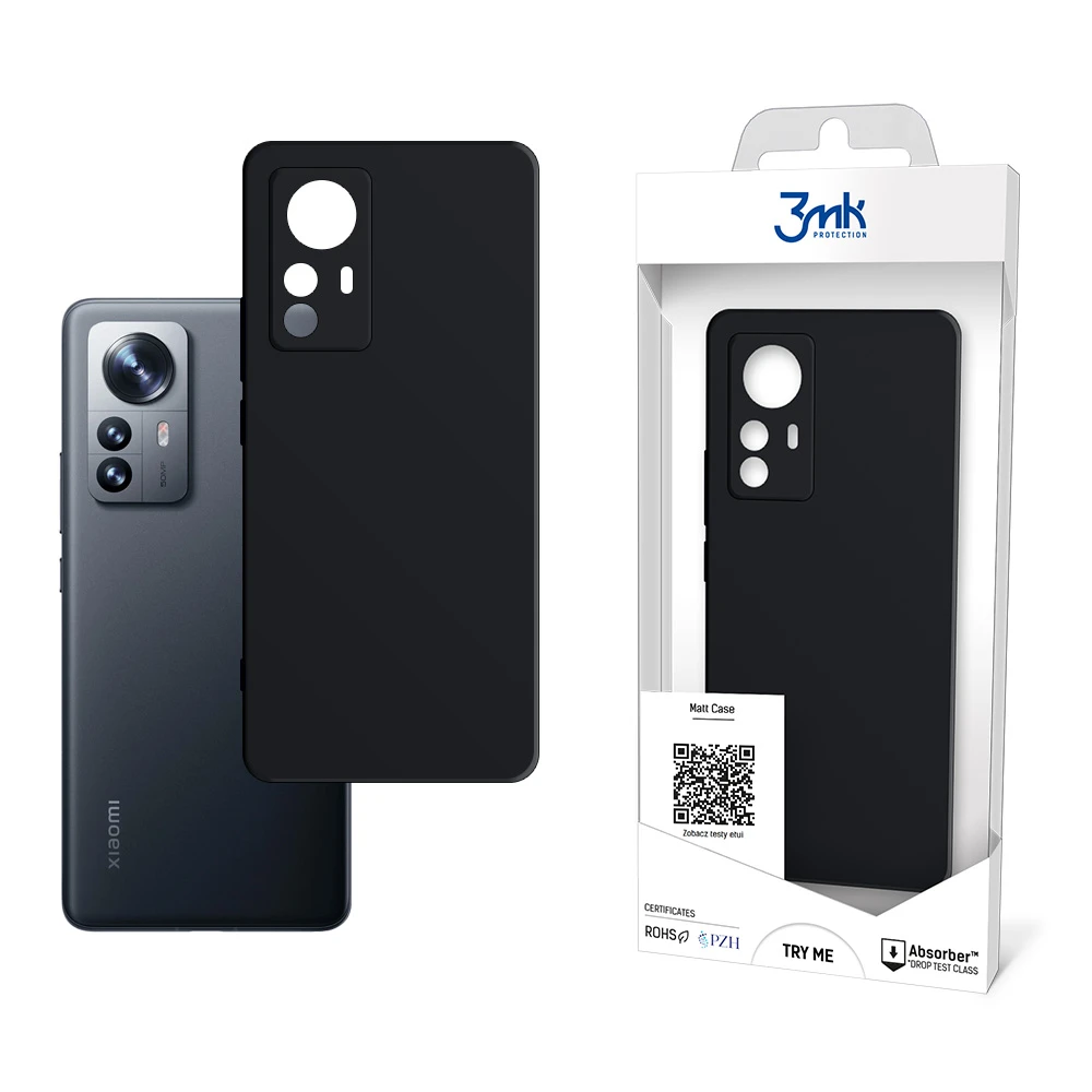 Dėklas 3mk Matt Case Xiaomi 12 Pro juodas