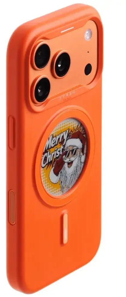 Dėklas XTREM Instant Custom E-INK skirtas iPhone 17 Pro oranžinis