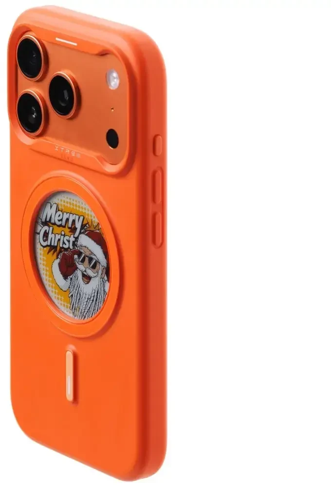Dėklas XTREM Instant Custom E-INK skirtas iPhone 17 Pro Max oranžinis