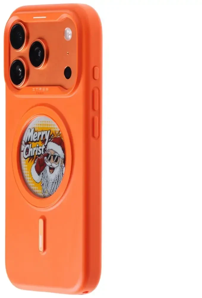 Dėklas XTREM Instant Custom E-INK skirtas iPhone 17 Pro oranžinis