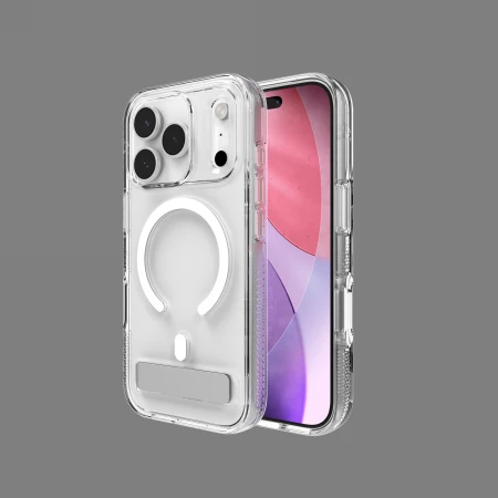 ZAGG Crystal Palace Snap KS MagSafe dėklas, skirtas iPhone 17 Pro – skaidrus