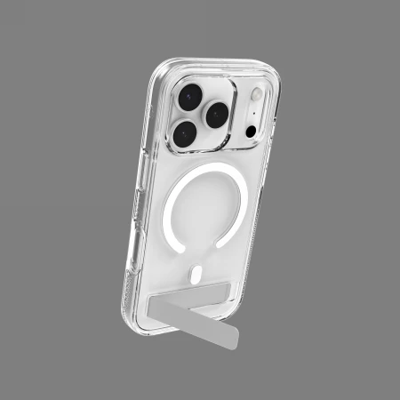 ZAGG Crystal Palace Snap KS MagSafe dėklas, skirtas iPhone 17 Pro – skaidrus