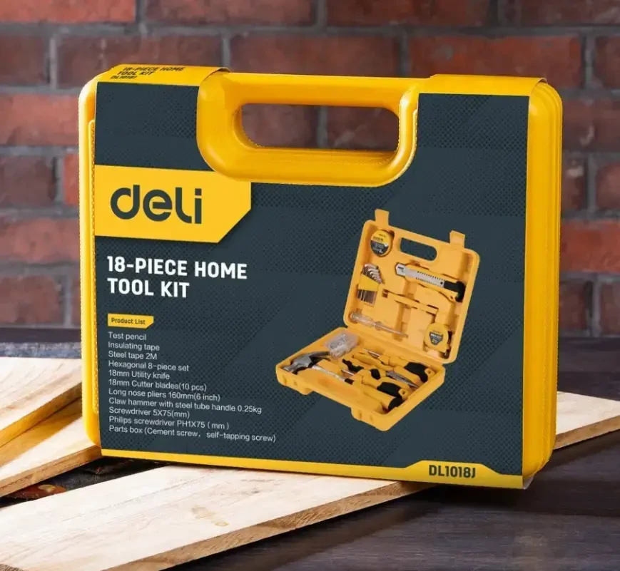 Profesionalus įrankių rinkinys Deli Tools EDL1018J - 18 vnt