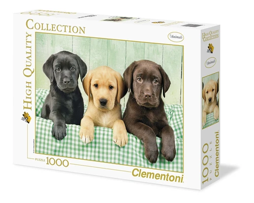 Clementoni Dėlionė 1000 vnt. - Mieli labradorai