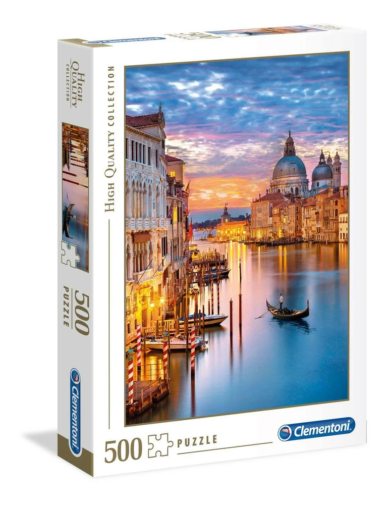 CLEMENTONI dėlionė HQC apšviesta Venecija 500 vnt,, 35056