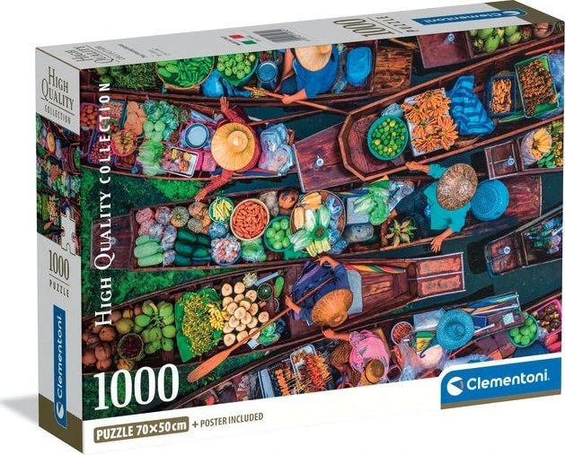 Clementoni Dėlionė 1000 vnt. - Turgus vandenyje