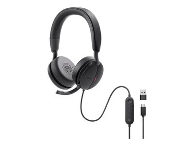Dell | Pro Ant ausų uždedamos Ausinės | WL5024 | Su mikrofonu | Belaidės | ANC | Juodas