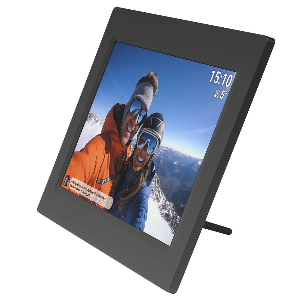 DNV Denver PFF-1015B skaitmeninis nuotraukų rėmelis Juoda 25,6 cm (10.1″) Lietimui jautrus ekranas „Wi-Fi“